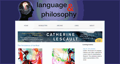 Desktop Screenshot of languageandphilosophy.com