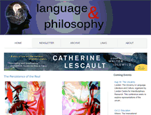 Tablet Screenshot of languageandphilosophy.com